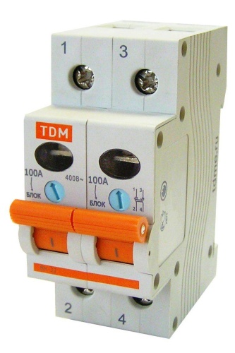 Выключатель нагрузки (мини-рубильник) ВН-32 2P 63A TDM