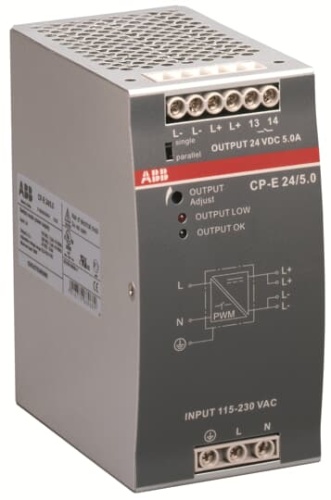 Блок питания CP-E 24/5.0 вход 90-132, 186-264В AC / 210-370В DC, выход 24В DC / 5A
