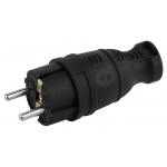 Вилка каучуковая ЭРА з/з прямая 16A IP44 черная V8-B-IP44 Вилка каучуковая ЭРА з/з прямая 16A IP44 черная V8-B-IP44