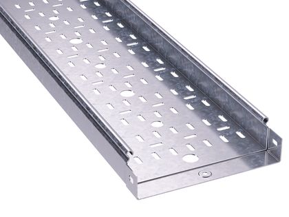 Лоток перфорированный 400х50 L 3000, нержавеющий (упак. 6 м) Лоток перфорированный 400х50 L 3000, нержавеющий (упак. 6 м)