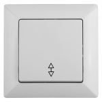 Переключатель Intro Solo 4-103-01 одноклавишный 10А-250В, IP20, СУ, белый Переключатель Intro Solo 4-103-01 одноклавишный 10А-250В, IP20, СУ, белый