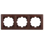 4-503-10 Intro Рамка на 3 поста, СУ, Solo, венге 4-503-10 Intro Рамка на 3 поста, СУ, Solo, венге