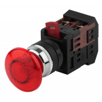 ЭРА Кнопка AEА-22 "Грибок" красный d22мм 1з+1р (10/400/3200) ЭРА Кнопка AEА-22 "Грибок" красный d22мм 1з+1р (10/400/3200)