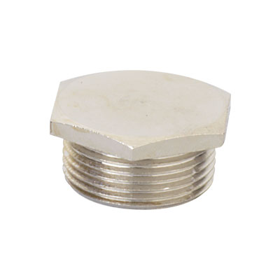 Заглушка M20x1,5, никелированная латунь Заглушка M20x1,5, никелированная латунь