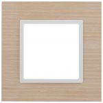 14-5301-01 ЭРА Рамка на 1 пост, дерево, Эра Elegance, белён.дуб-бел (10/50/3200) 14-5301-01 ЭРА Рамка на 1 пост, дерево, Эра Elegance, белён.дуб-бел (10/50/3200)