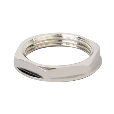 Гайка M12x1,5 никелированная латунь Гайка M12x1,5 никелированная латунь