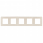 12-5105-02 Рамка для розеток и выключателей ЭРА Серия 12 12-5105-02 на 5 постов, Сатин, слоновая кость 12-5105-02 Рамка для розеток и выключателей ЭРА Серия 12 12-5105-02 на 5 постов, Сатин, слоновая кость
