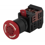 Кнопка ЭРА AE-22 "Грибок" с фикс.красн.d22мм 240В 1з+1р (10/400/3200) Кнопка ЭРА AE-22 "Грибок" с фикс.красн.d22мм 240В 1з+1р (10/400/3200)