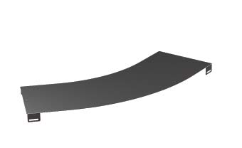 Крышка на угол горизонтальный 45º, осн.300, R600, цинк-ламельная (упак. 1 шт) Крышка на угол горизонтальный 45º, осн.300, R600, цинк-ламельная (упак. 1 шт)