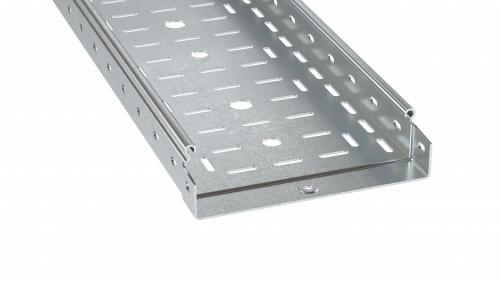 Лоток перфорированный 50x500х4000, 1,2 мм, цинк-ламельный Лоток перфорированный 50x500х4000, 1,2 мм, цинк-ламельный