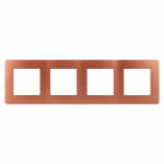 12-5104-14 Рамка для розеток и выключателей ЭРА Серия 12 12-5104-14 на 4 поста, Сатин, медь 12-5104-14 Рамка для розеток и выключателей ЭРА Серия 12 12-5104-14 на 4 поста, Сатин, медь