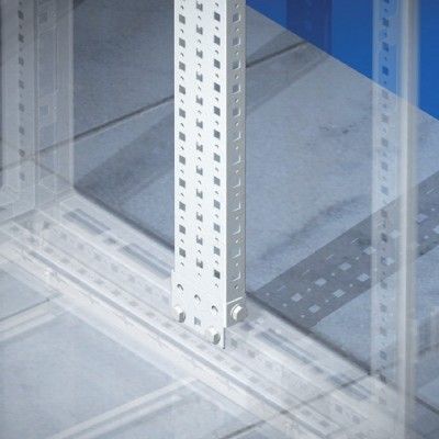 Рейка вертикальная, широкая, для шкафов OptiBox M В=2200мм, 1 упаковка - 2шт. Рейка вертикальная, широкая, для шкафов OptiBox M В=2200мм, 1 упаковка - 2шт.