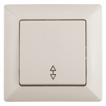 Переключатель Intro Solo 4-103-02 одноклавишный 10А-250В, IP20, СУ, слоновая кость Переключатель Intro Solo 4-103-02 одноклавишный 10А-250В, IP20, СУ, слоновая кость