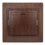 Выключатель Intro Plano 1-102-10 одноклавишный с подсветкой, 10А-250В, IP20, СУ, венге Выключатель Intro Plano 1-102-10 одноклавишный с подсветкой, 10А-250В, IP20, СУ, венге