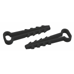 ЭРА Дюбель-хомут для плоского кабеля 5-10мм черный (100шт.) (50/1400) ЭРА Дюбель-хомут для плоского кабеля 5-10мм черный (100шт.) (50/1400)