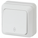 2-103-01 Эл/ус Intro Переключатель, 10А-250В, IP20, ОУ, Quadro, белый 2-103-01 Эл/ус Intro Переключатель, 10А-250В, IP20, ОУ, Quadro, белый