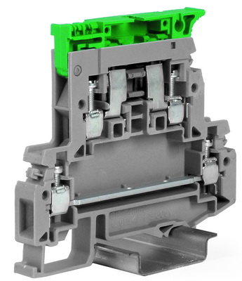 Держатель предохранителя. Двух-уровневый. 4 кв. мм. Серый (упак. 80 шт) Держатель предохранителя. Двух-уровневый. 4 кв. мм. Серый (упак. 80 шт)