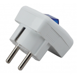 Vx5-W ЭРА Вилка с/з с выключателем 16A белая (24/8) Vx5-W ЭРА Вилка с/з с выключателем 16A белая (24/8)