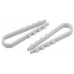 Дюбель-хомут для круглого кабеля 19-25мм белый (10шт) ЭРА Дюбель-хомут для круглого кабеля 19-25мм белый (10шт) ЭРА