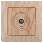 4-301-11 Intro Розетка TV одиночная, СУ, Solo, сосна 4-301-11 Intro Розетка TV одиночная, СУ, Solo, сосна