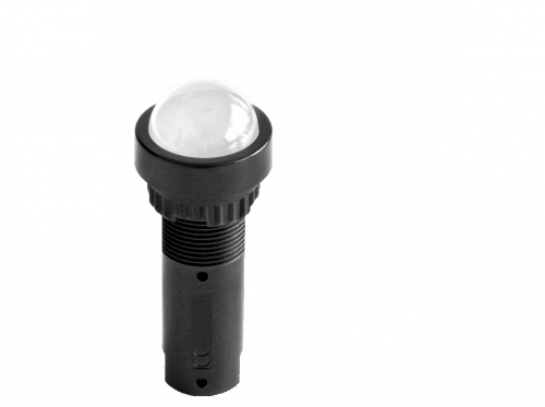 Индикатор сферический, штекерное подкл., уст.размер 16/24, круг., бел./жёлт., 230В, Индикатор сферический, штекерное подкл., уст.размер 16/24, круг., бел./жёлт., 230В,