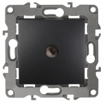12-3101-05 Эл/ус ЭРА Розетка TV одиночная, IP20, Эра12, антрацит 12-3101-05 Эл/ус ЭРА Розетка TV одиночная, IP20, Эра12, антрацит