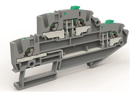 Двухуровневая клемма с размыкателем Двухуровневая клемма с размыкателем
