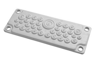 Кабельный ввод, пластик V0 UL94, IP65, +130 - 40, 35 отверстий (упак. 1 шт) Кабельный ввод, пластик V0 UL94, IP65, +130 - 40, 35 отверстий (упак. 1 шт)