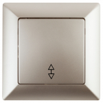 4-103-04 Intro Переключатель, 10А-250В, СУ, Solo, шампань 4-103-04 Intro Переключатель, 10А-250В, СУ, Solo, шампань