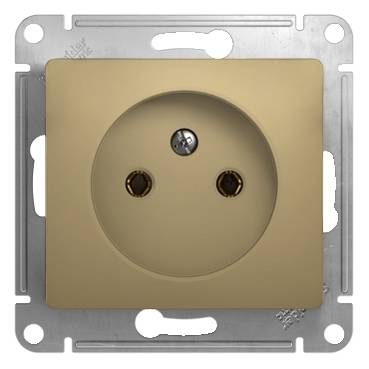 GLOSSA РОЗЕТКА без заземления, 16А, механизм, ТИТАН GLOSSA РОЗЕТКА без заземления, 16А, механизм, ТИТАН