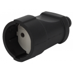 Rx3-B ЭРА Розетка кабельная б/з прямая ПВХ 10A черная (20/8) Rx3-B ЭРА Розетка кабельная б/з прямая ПВХ 10A черная (20/8)