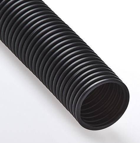 Труба гофр. ПНД d 25 с зондом (75 м) ЧЕРНАЯ легкая TDM Труба гофр. ПНД d 25 с зондом (75 м) ЧЕРНАЯ легкая TDM