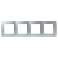 ETIKA Рамка 4-мест. алюм. ETIKA Рамка 4-мест. алюм.