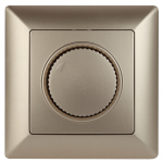 Светорегулятор Intro Solo 4-401-04 поворотный, 600Вт 230В, IP20, СУ, шампань Светорегулятор Intro Solo 4-401-04 поворотный, 600Вт 230В, IP20, СУ, шампань