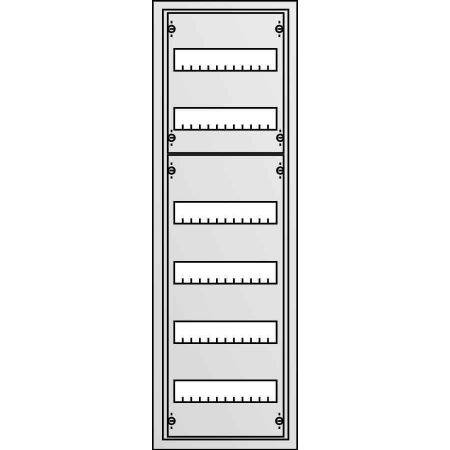 Распределит. щит в нишу 1ряд/6реек на 72 модуля 1000х325х120 U61E Распределит. щит в нишу 1ряд/6реек на 72 модуля 1000х325х120 U61E