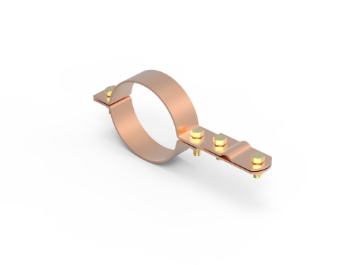 Хомут на металл. трубы, D20-80, медь (упак. 50 шт) Хомут на металл. трубы, D20-80, медь (упак. 50 шт)