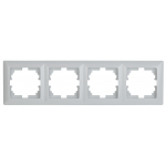 4-504-01 Intro Рамка на 4 поста, СУ, Solo, белый 4-504-01 Intro Рамка на 4 поста, СУ, Solo, белый