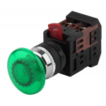 ЭРА Кнопка AEА-22 "Грибок" зеленый d22мм 1з+1р (10/400/3200) ЭРА Кнопка AEА-22 "Грибок" зеленый d22мм 1з+1р (10/400/3200)