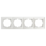 Рамка для розеток и выключателей Intro Solo 4-504-06 на 4 поста, СУ, перламутр Рамка для розеток и выключателей Intro Solo 4-504-06 на 4 поста, СУ, перламутр