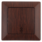 Переключатель Intro Solo 4-103-10 одноклавишный 10А-250В, IP20, СУ, венге Переключатель Intro Solo 4-103-10 одноклавишный 10А-250В, IP20, СУ, венге