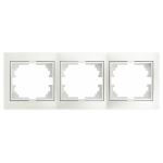 Рамка для розеток и выключателей Intro Plano 1-503-06 на 3 поста горизонтальная, СУ, перламутр Рамка для розеток и выключателей Intro Plano 1-503-06 на 3 поста горизонтальная, СУ, перламутр