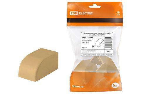 Заглушка кабельной трассы КМЗ 25х16 сосна (4 шт./комп.) TDM Заглушка кабельной трассы КМЗ 25х16 сосна (4 шт./комп.) TDM