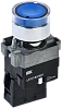 Кнопка LA167-BW3671 d=22мм RC 1з с подсвет. синяя IEK