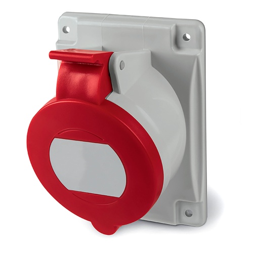 Розетка панельная с наклоном IP44 32А 3P+E+N 400В (упак. 10 шт) Розетка панельная с наклоном IP44 32А 3P+E+N 400В (упак. 10 шт)