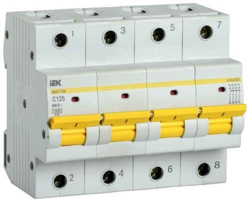 Авт. выкл. ВА47-150 4Р 125А 15кА х-ка C IEK