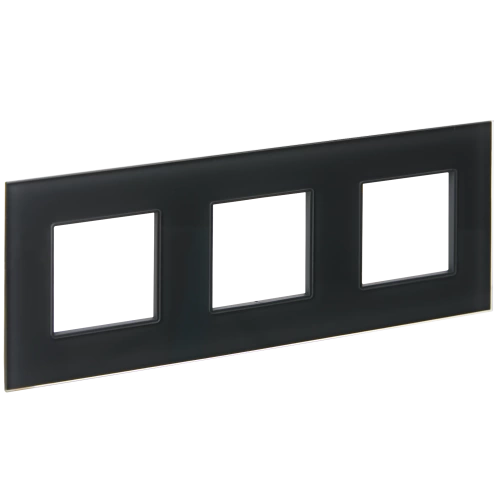 SKANDY Рамка 3-мест. SK-F23G стекло граф. IEK