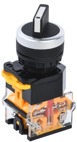Переключатель D8-11X2 2 полож. 1з+1р черный IEK