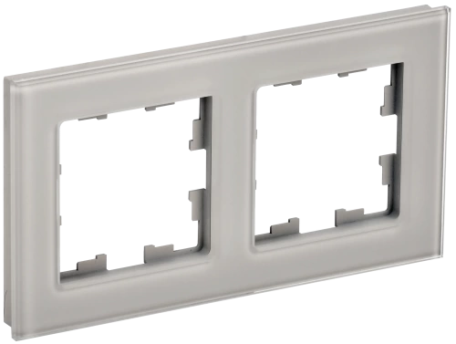 BRITE Рамка 2-мест. РУ-2-2-БрД стекло дым. IEK BRITE Рамка 2-мест. РУ-2-2-БрД стекло дым. IEK