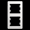 GLOSSA 2-постовая РАМКА, вертикальная, БЕЛЫЙ