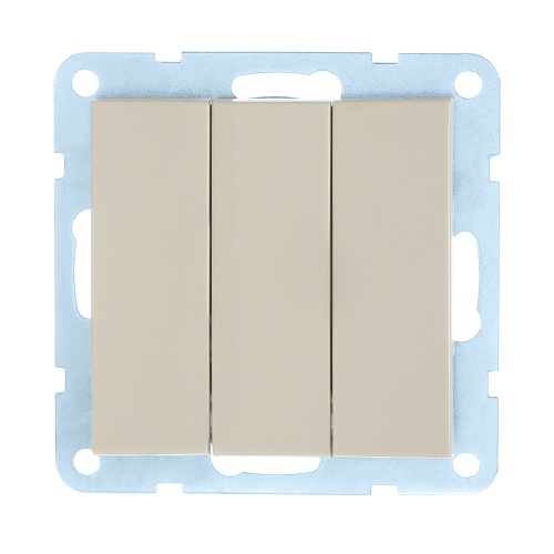 Выключатель 3-кл.(схема 1+1+1) 16 A, 250 B (бежевый) LK60